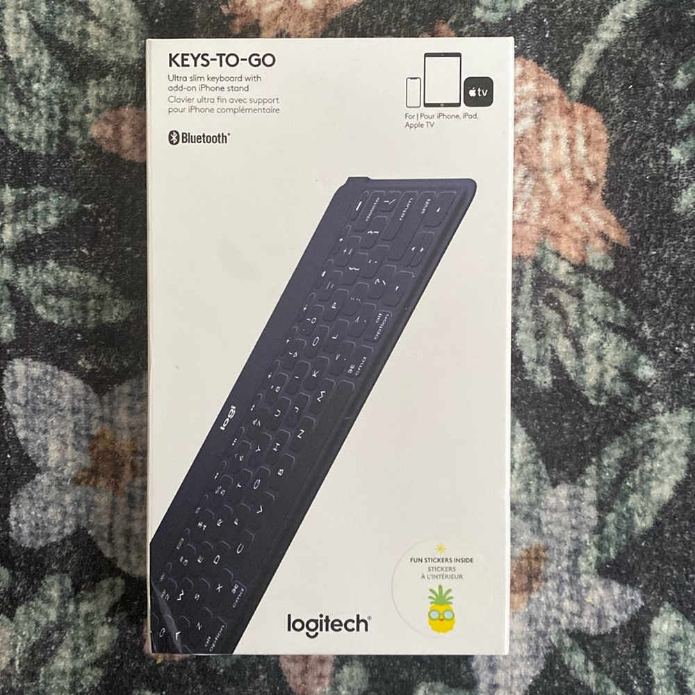 NEW Logitech Keys-To-Go Ultra Slim Keyboard